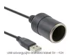 A15163-1 USB-Anschluss auf 12-V-Zigarettenanzünderbuchse im Auto, Konverter-Adapterkabel