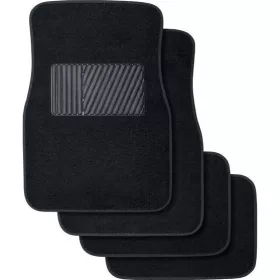 4-teiliges Teppichset aus Stoff, Schwarz - SZ-THM2508-1