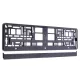 Kennzeichen, Metallic-Finish, schwarzer Rahmen RT-CM58476