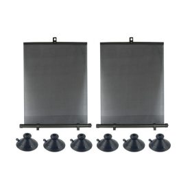   Sonnenschutzrollo – 6 Stück mit Saugnäpfen – Breite 50 cm