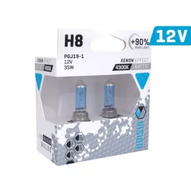   VISION Arctic White H8-Glühbirnen 12V 35W PGJ19-1 U E4 +90%, 2 Stück, 58859