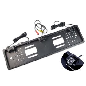   CA-BG482-2 8LED-es Rendszámtábla keretbe épített tolatókamera + 2db tolatószenzor 