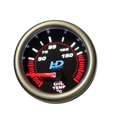 Öltemperaturanzeige mit schwarzem Zifferblatt OR-LED7703BK