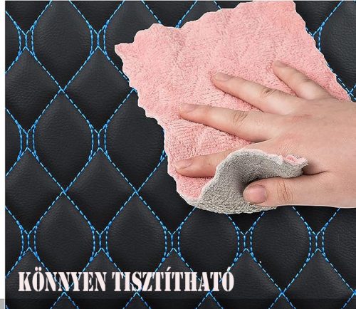 Audi  A1 11 részes Műbőr+Szövet anyag univerzális üléshuzat szett - 2HELYEN osztható Légzsákos - fekete-fehér