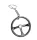 80353 W16362-9 Schlüsselanhänger für Sportlenkrad aus Metall – Graphitfarbe