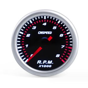 84023 Drehzahlmesser mit schwarzem Zifferblatt