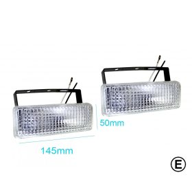   Rechteckiger, breiter Nebelscheinwerfer mit der Kennzeichnung "E" (KL-HY-054A)