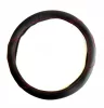 Lenkradbezug in Lederoptik mit roten Ziernähten, 38 cm