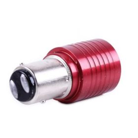 BAY15D Piros COB LED projektorlencsés 1157-21/5W