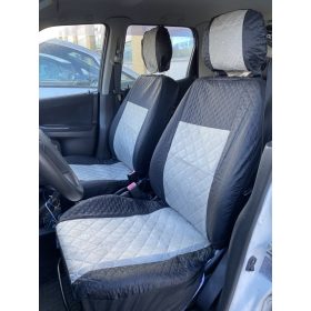 Universell schwarz/grau steppelt Sitzbezug Set UL-AG23002BG