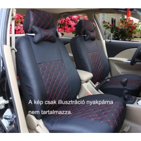 Universell schwarz/rot steppelt Sitzbezug Set UL-AG23002BK