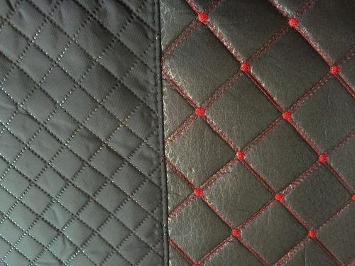 Universell schwarz/rot steppelt Sitzbezug Set UL-AG23002BK