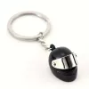 W16362-11 Motorradhelm-Schlüsselanhänger aus Metall – schwarz