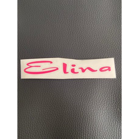 VÁGOT MATRICA AUTÓRA - NÉV ELINA 13X3 CM PINK