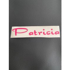 VÁGOT MATRICA AUTÓRA - NÉV PATRICIA 13X3 CM PINK