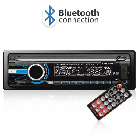 CARGUARD MP3 lejátszó Bluetooth-szal, FM tunerrel és SD / MMC / USB olvasóval