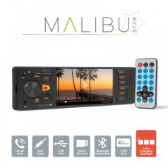   MNC Multimédiás fejegység "Malibu Star"-1DIN-4x50W-BT-MP3-AUX-SD-USB