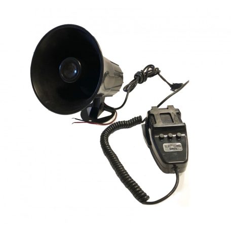 3 Szólamú, mikrofonos sziréna SZI-HS78003-3 12V/30W