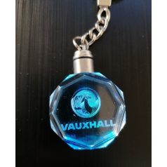   Vauxhall kulcstartó lézergravírozott váltakozó Led fénnyel