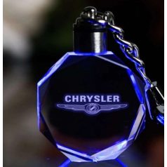   Chrysler kulcstartó lézergravírozott váltakozó Led fénnyel