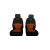 Univerzális trikó üléshuzat Activ Sport Eco bőr és Alcantara kombináció barna színben B minta pár