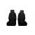 Univerzális trikó üléshuzat Activ Sport Eco bőr és Alcantara kombináció fekete színben B minta pár
