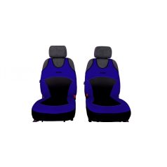   Univerzális trikó üléshuzat Activ Sport Eco bőr és Alcantara kombináció kék színben A minta pár