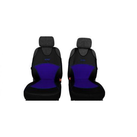 Univerzális trikó üléshuzat Activ Sport Eco bőr és Alcantara kombináció kék színben B minta pár
