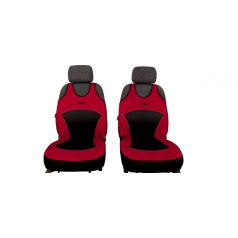   Univerzális trikó üléshuzat Activ Sport Eco bőr és Alcantara kombináció piros színben A minta pár