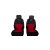 Univerzális trikó üléshuzat Activ Sport Eco bőr és Alcantara kombináció piros színben B minta pár