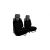 Univerzális trikó üléshuzat Activ Sport velúr és kárpit kombináció fekete színben A minta pár
