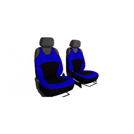 Univerzális trikó üléshuzat Activ Sport velúr és kárpit kombináció kék színben A minta pár