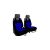 Univerzális trikó üléshuzat Activ Sport velúr és kárpit kombináció kék színben B minta pár