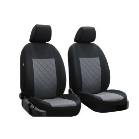   Maßgeschneiderte Sitzbezüge für Daewoo Lanos (2 Sitze) einzigartig CRAFT LINE PREMIUM Stoff Grau Schwarz farben