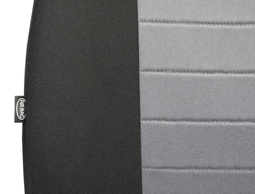 Maßgeschneiderte Sitzbezüge für Skoda Octavia I (2 Sitze) einzigartig PURE LINE PREMIUM textil Grau Schwarz farben