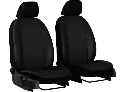 Maßgeschneiderte Sitzbezüge für Renault Clio 2 (2 Sitze) einzigartig Forced Eco Leder mit Quersteppung in wählbaren Farben