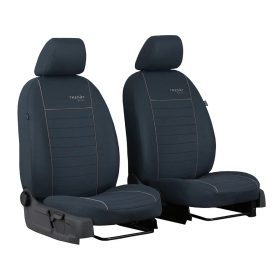   Maßgeschneiderte Sitzbezüge für Daewoo Lanos (2 Sitze) einzigartig Trend Line Grau mit Naht in wählbarer Farbe