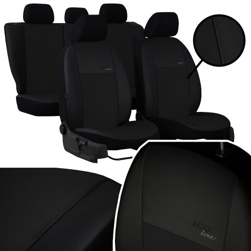 Sitzbezug Peugeot 206 einzigartig (5 Sitze) Eco Line Eco leder mit optionalen farbigen Ziernähten