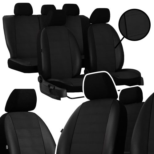 Sitzbezug Suzuki Samurai einzigartig (5 Sitze) Forced Eco leder mit horizontaler Steppnaht in wählbaren Farben