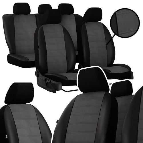 Sitzbezug Suzuki Samurai einzigartig (5 Sitze) Forced Eco leder mit horizontaler Steppnaht in wählbaren Farben