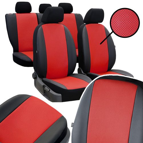 Sitzbezug Peugeot 206 einzigartig (5 Sitze) PERLINE Eco Lederkombination in wählbaren Farben