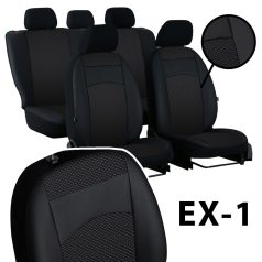   Üléshuzat Volkswagen Golf VI Plus (2 ülés)  egyedi Royal Eco bőr és textil kombináció választható színekben