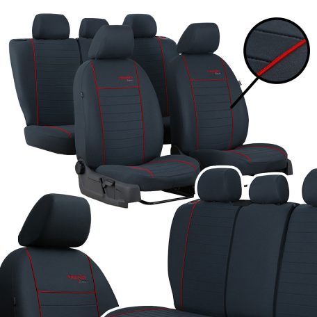 Üléshuzat Mitsubishi Outlander III FL (5 ülés) egyedi Trend Line szürke választható színű varrással