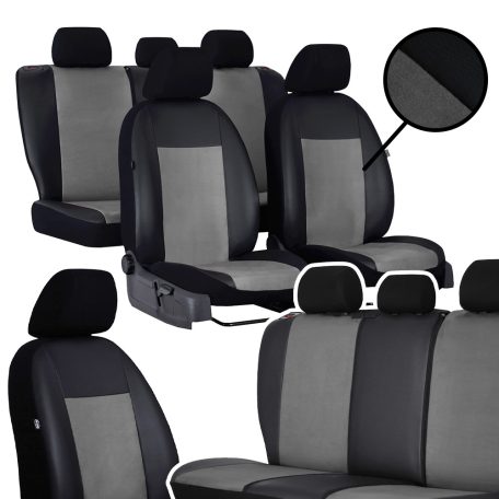 Üléshuzat Dacia Logan 1 MCV KOMBI (2 ülés) egyedi Unico Eco bőr és Alcantara kombináció választható színekben