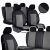 Üléshuzat Volkswagen Jetta VI (2 ülés) egyedi Unico Eco bőr és Alcantara kombináció választható színekben
