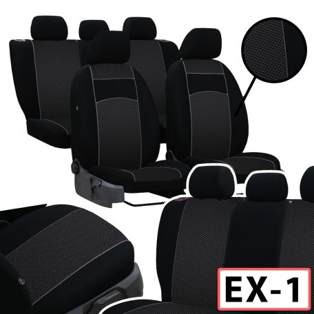 Üléshuzat Volkswagen Tiguan II Comfort (2 ülés) egyedi VIP Textil választható színekben