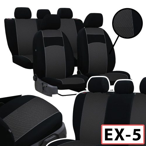 Sitzbezug Peugeot 206 einzigartig (5 Sitze) VIP Textil in wählbaren Farben