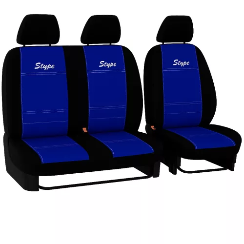 Sitzbezug Ford TRANSIT V-VI (3 Sitze) einzigartig S-type Eco leder in wählbaren Farben