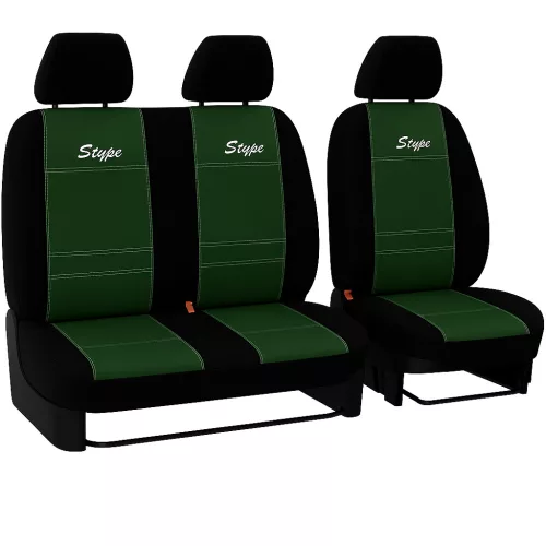 Sitzbezug Ford TRANSIT V-VI (3 Sitze) einzigartig S-type Eco leder in wählbaren Farben