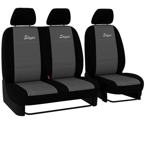 Sitzbezug Ford TRANSIT V-VI (3 Sitze) einzigartig S-type Eco leder in wählbaren Farben